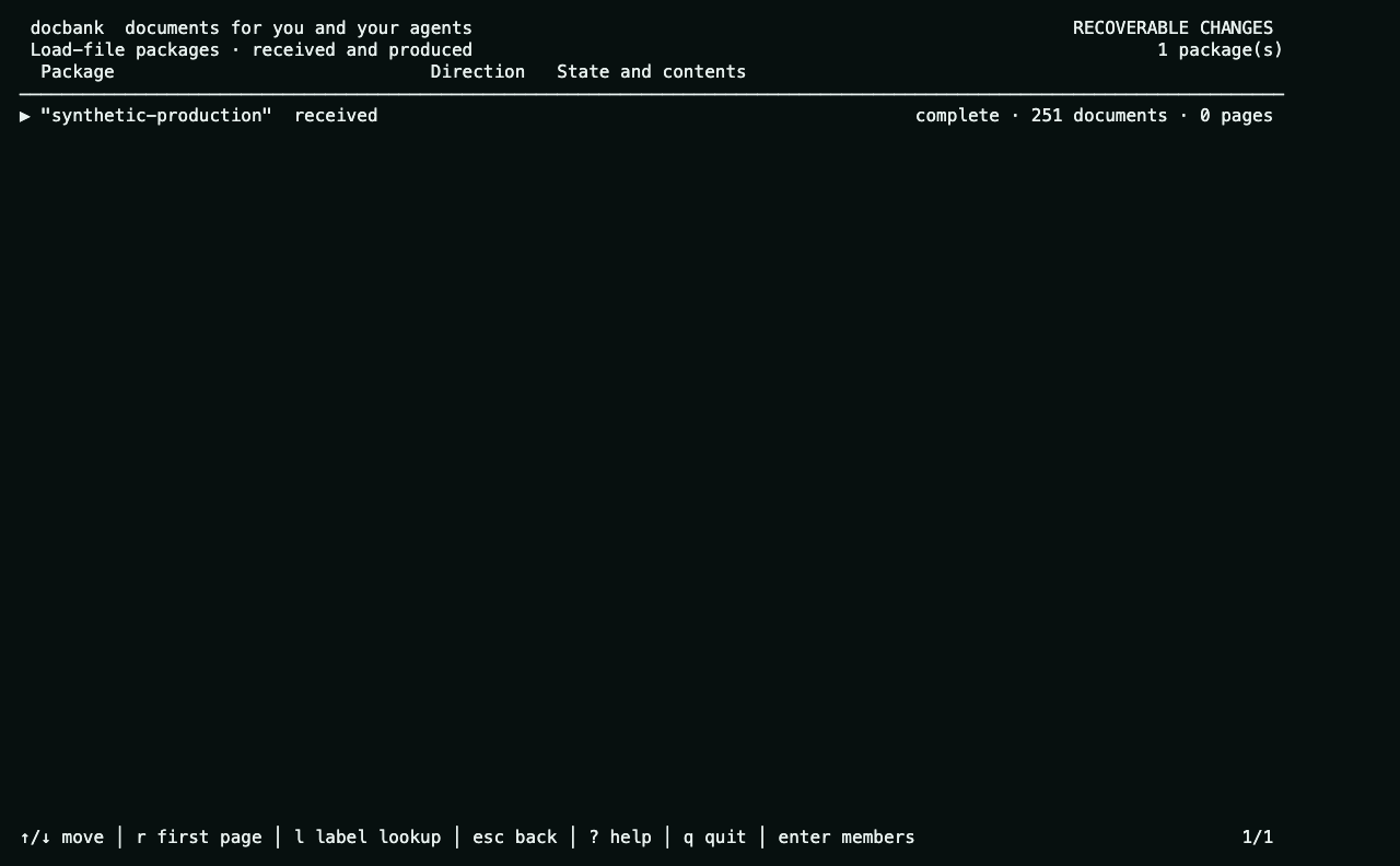 The terminal browser listing imported load-file packages